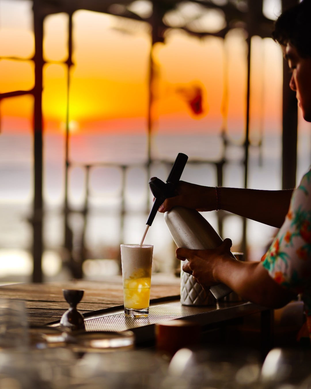 beer at mari beach club