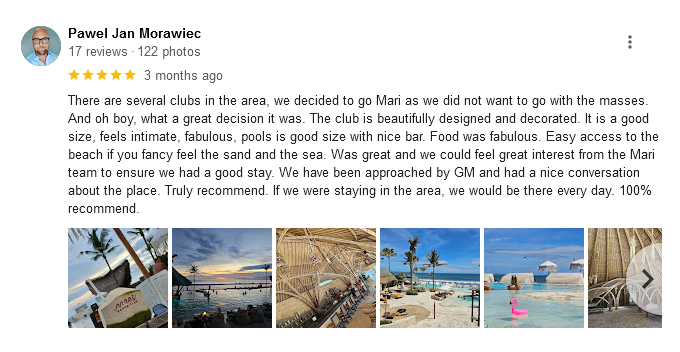 Mari Beach Club review