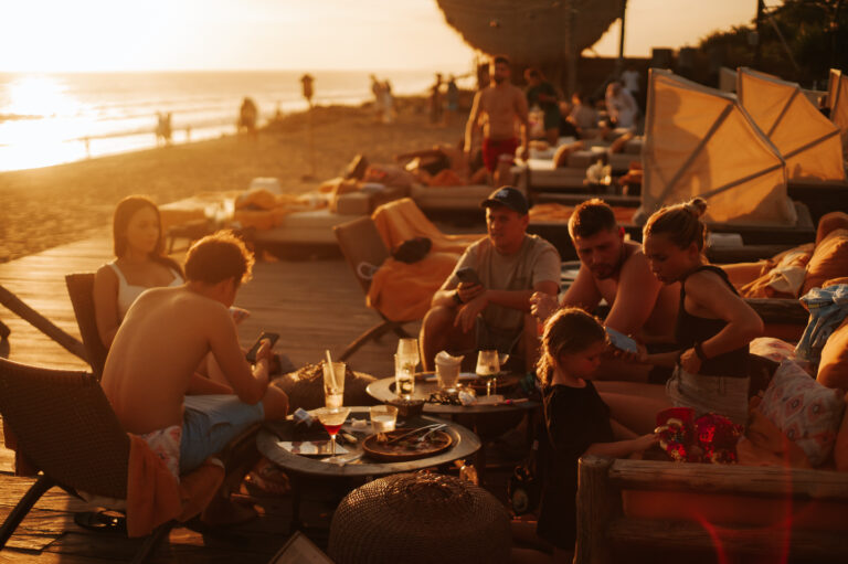 Visitors at Mari Beach Club