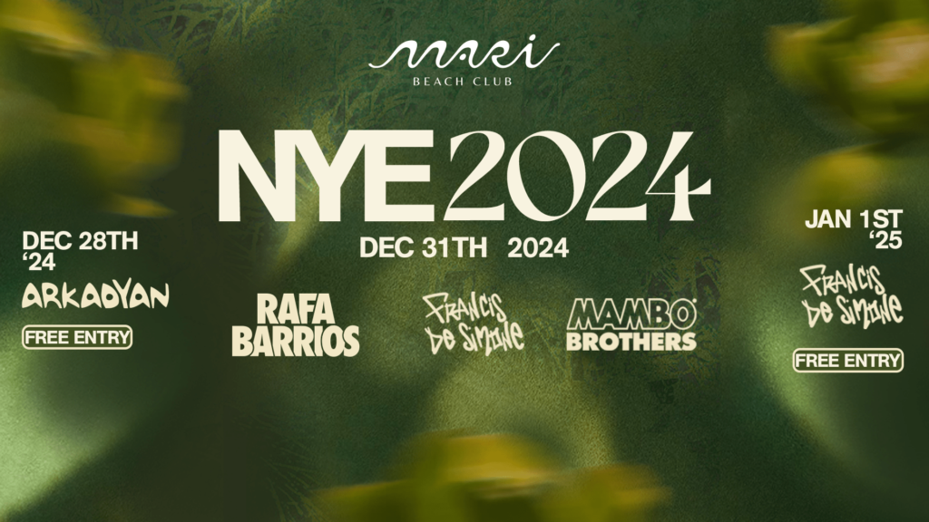 NYE 2024 at Mari Beach Club