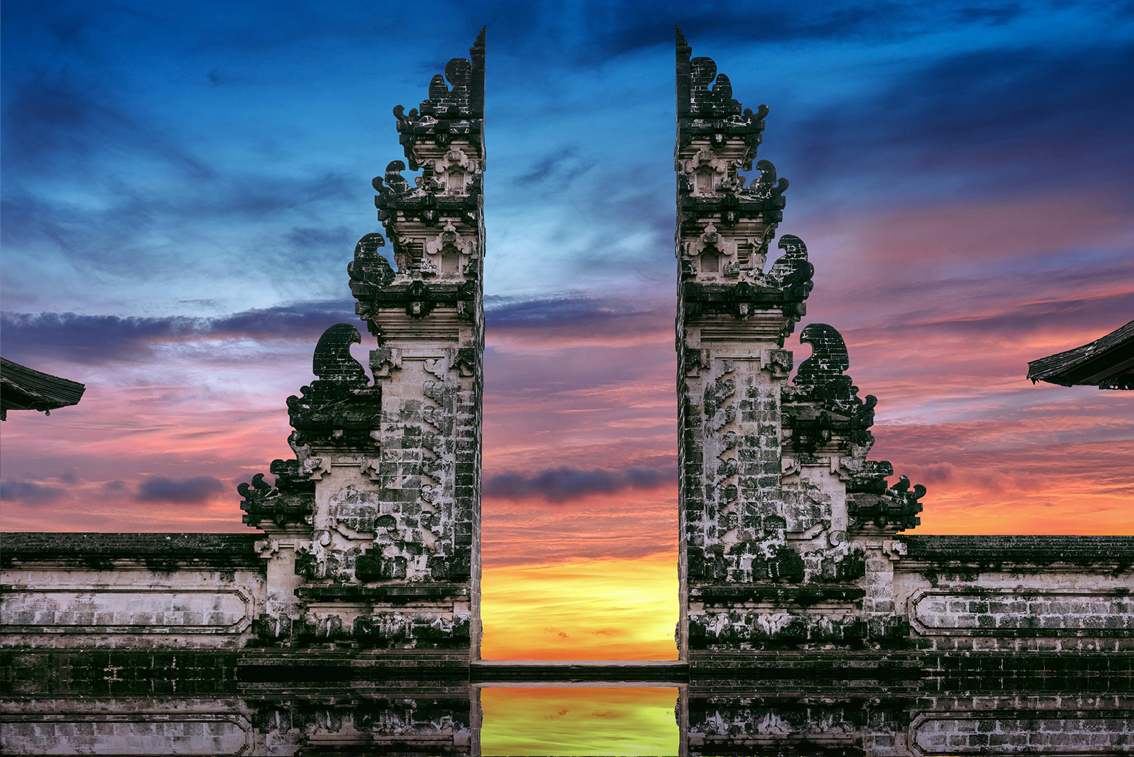 Pura Lempuyang during sunset