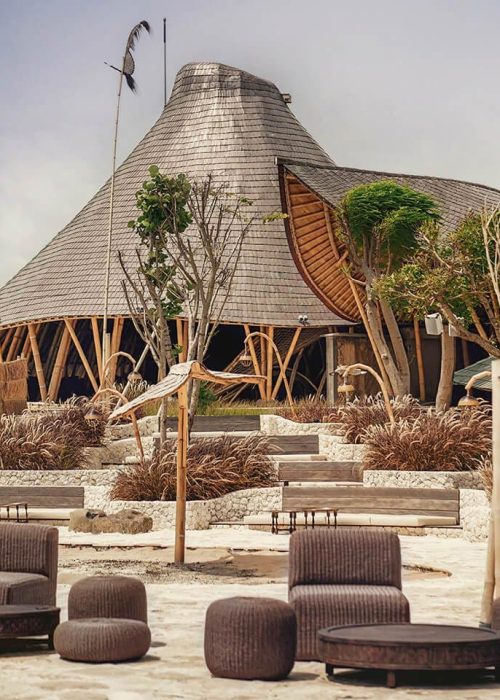 Balinese Bamboo House at Mari Beach Club Bali